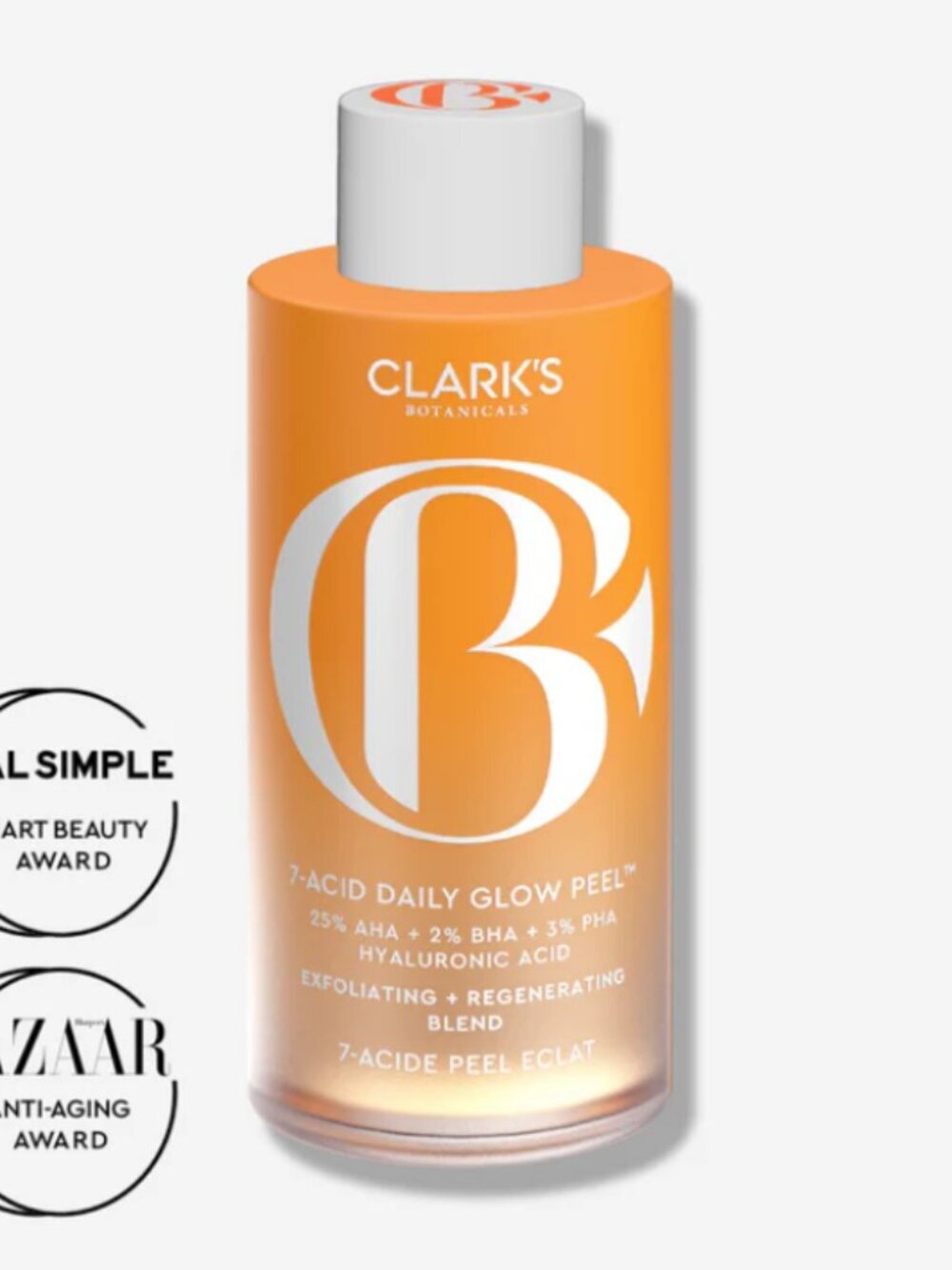 NWT Clark's Botanicals 7-Acid Daily Glow Peel 120 ml
